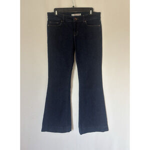 J Brand Jeans 29 Low Rise Love Story Bootcut Dark Blue 32x30 Stretch Flare